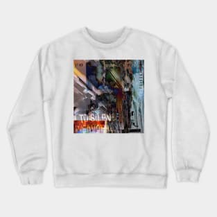 Digital grunge abstract Crewneck Sweatshirt